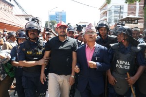 राप्रपाका अध्यक्ष राजेन्द्र लिङ्देन लगायतका नेताहरू सिंहदरबारबाट पक्राउ