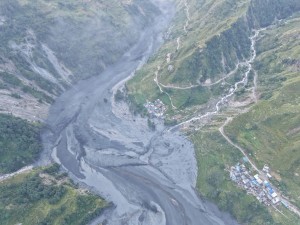 सुक्खा पहिरोले बहाव थुनियो अनि बाढी आयो : नेपाली सेना