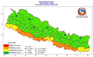 २० जिल्लामा अत्यधिक गर्मी, एक–दुई स्थानमा वर्षाको सम्भावना