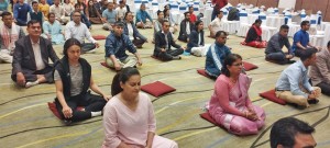 रास्वपा अभिमुखीकरण : योग-ध्यानसँगै दोस्रो दिनको कक्षा सुरु