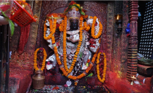 पलाञ्चोक भगवतीको मूर्तिमा पसिना