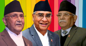 देउवा, ओली र प्रचण्डबीच भेटवार्ता