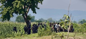 नेपाली भूमिमा निर्माणाधीन तटबन्धमा एसएसबीको अवरोध