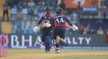 आईसीसी टी-२० विश्वकप अन्तर्गत पहिलो खेलमा नेपाल इंग्ल्यान्डसँग ४ रनले पराजित