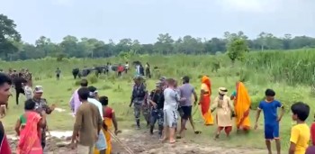 नेपाली भूमिमा पसेर भारतीय एसएसबीले सुस्तामा बाँध भत्कायो