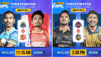 एनपीएलमा आज कर्णाली र लुम्बिनी तथा काठमान्डु र विराटनगर खेल्दै