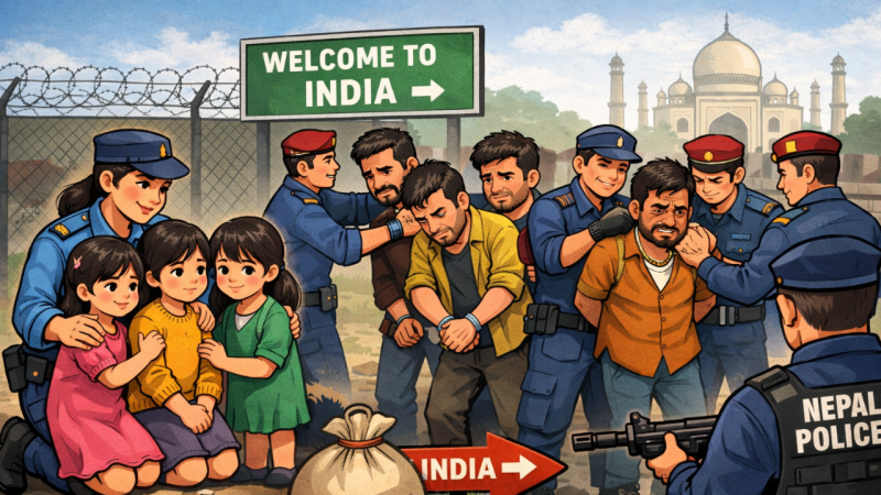 मानव तस्करी प्रयास विफल: तीन बालिकासहित ६ भारतीय नियन्त्रणमा