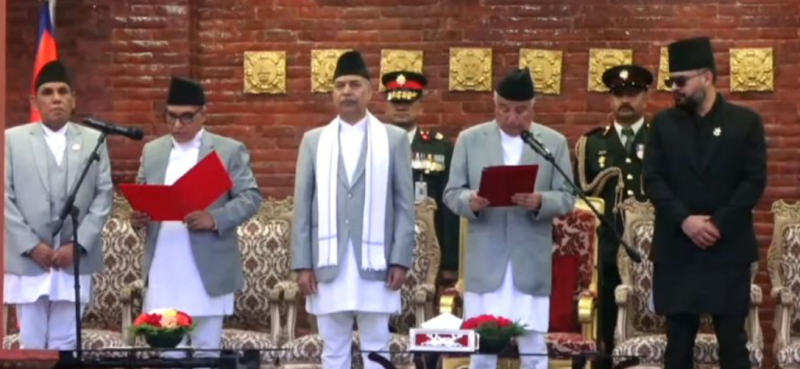 प्रधानन्यायाधीश शर्माले लिए शपथ