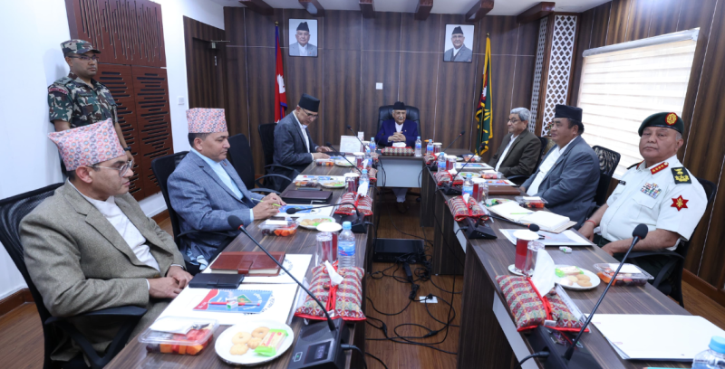 राष्ट्रिय सुरक्षा परिषद्को बैठक बस्दै