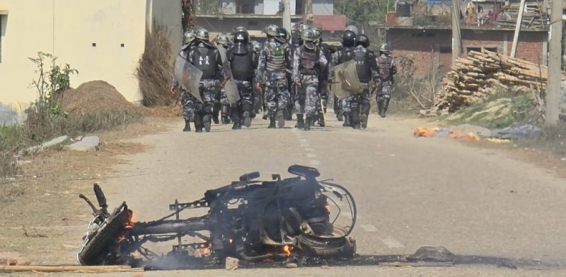 रौतहटको गौरमा कर्फ्यु निरन्तर